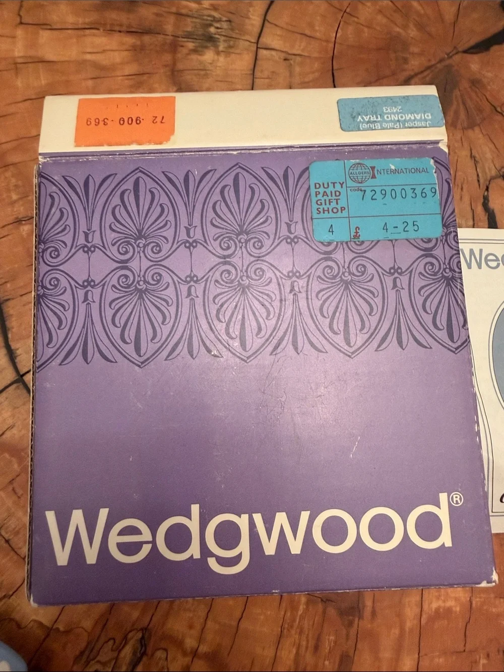 Wedgwood pale blue Jasperware diamond trinket dish